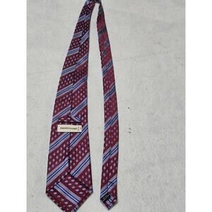 Pronto Uomo 100% Silk Burgundy Patterned Men's Tie